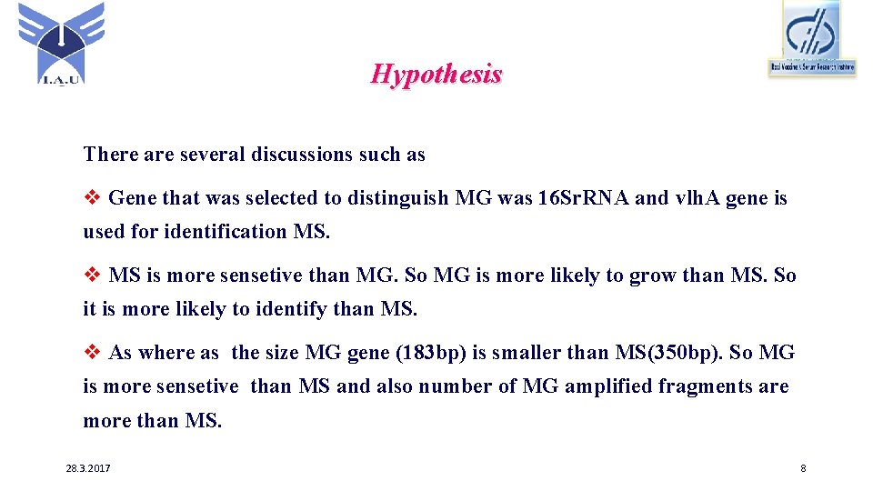 Hypothesis There are several discussions such as v Gene that was selected to distinguish