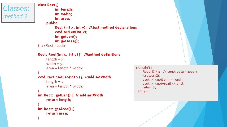 Classes Arrays group many objects of the same