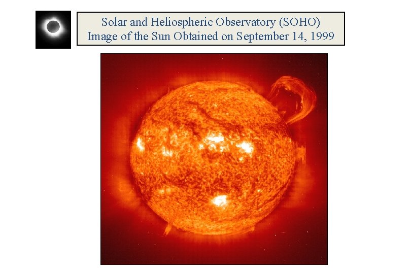 Solar and Heliospheric Observatory (SOHO) Image of the Sun Obtained on September 14, 1999