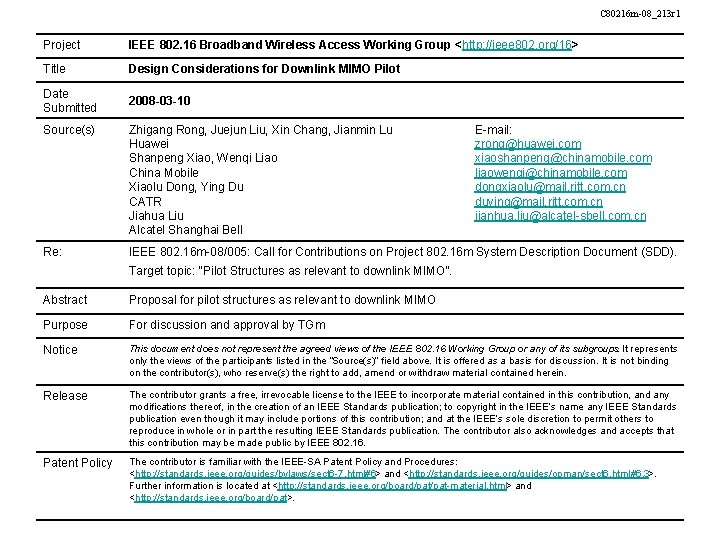 C 80216 m08213 r 1 Project IEEE 802
