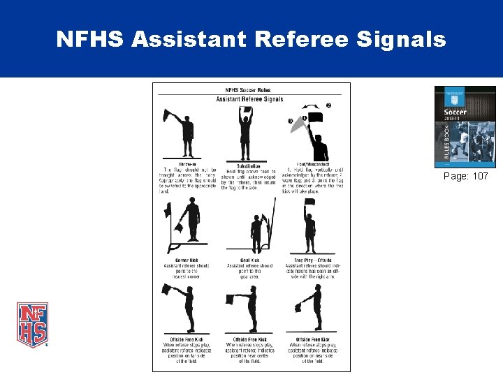 NFHS Assistant Referee Signals Page: 107 