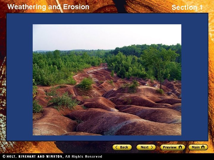 Weathering and Erosion Section 1 