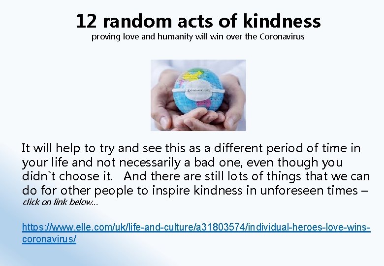 12 random acts of kindness proving love and humanity will win over the Coronavirus