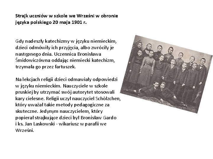 Strajk uczniów w szkole we Wrześni w obronie języka polskiego 20 maja 1901 r.