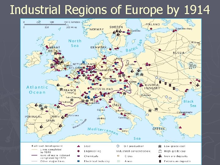 Industrial Regions of Europe by 1914 