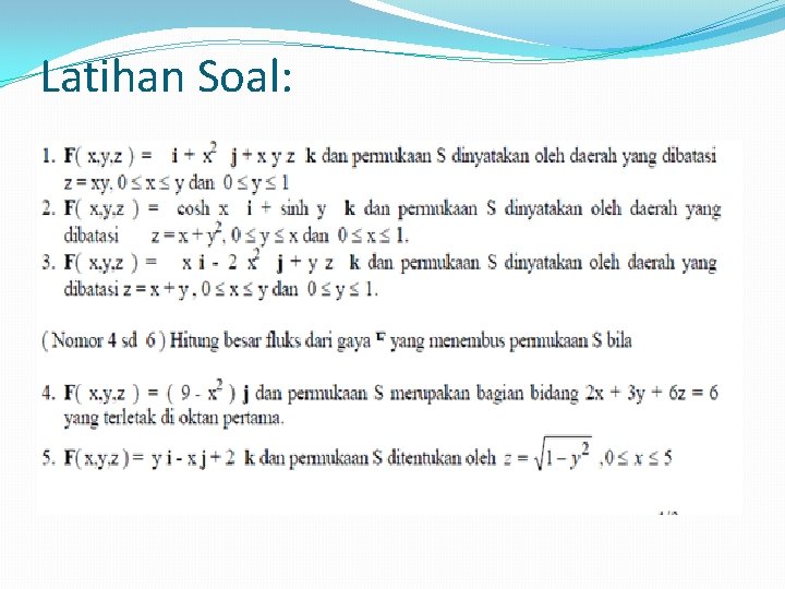 Latihan Soal: 