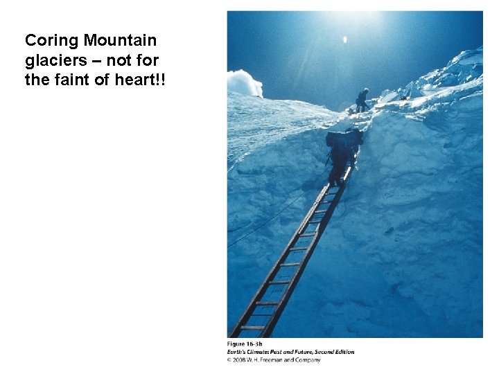 Coring Mountain glaciers – not for the faint of heart!! 