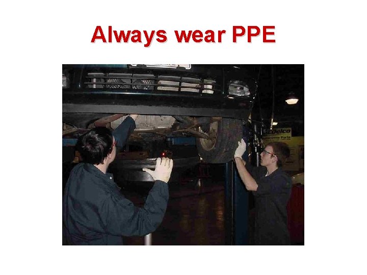 Always wear PPE 