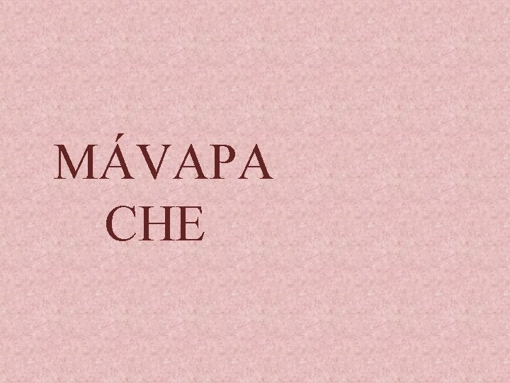 MÁVAPA CHE 