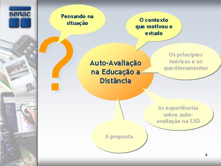 Pensando na situação ? O contexto que motivou o estudo Auto-Avaliação na Educação a