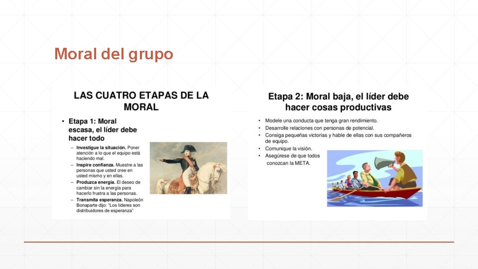 Moral del grupo 