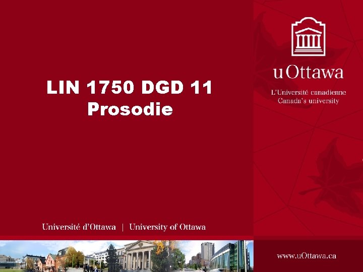 LIN 1750 DGD 11 Prosodie 