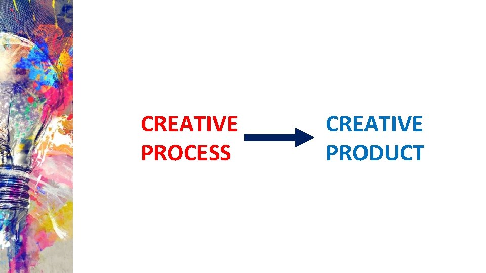 CREATIVE PROCESS CREATIVE PRODUCT 
