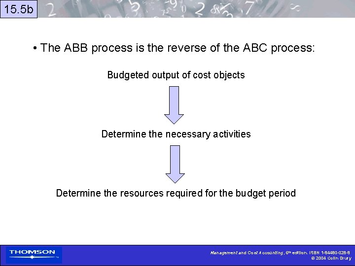 15. 5 b • The ABB process is the reverse of the ABC process: