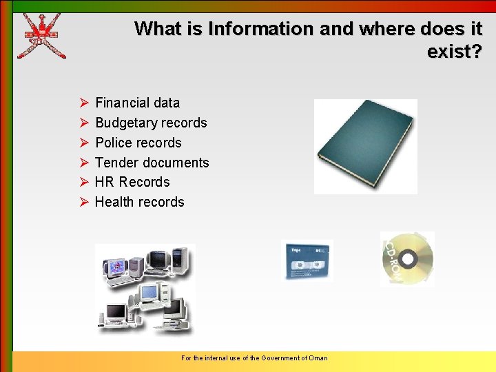 What is Information and where does it exist? Ø Ø Ø Financial data Budgetary