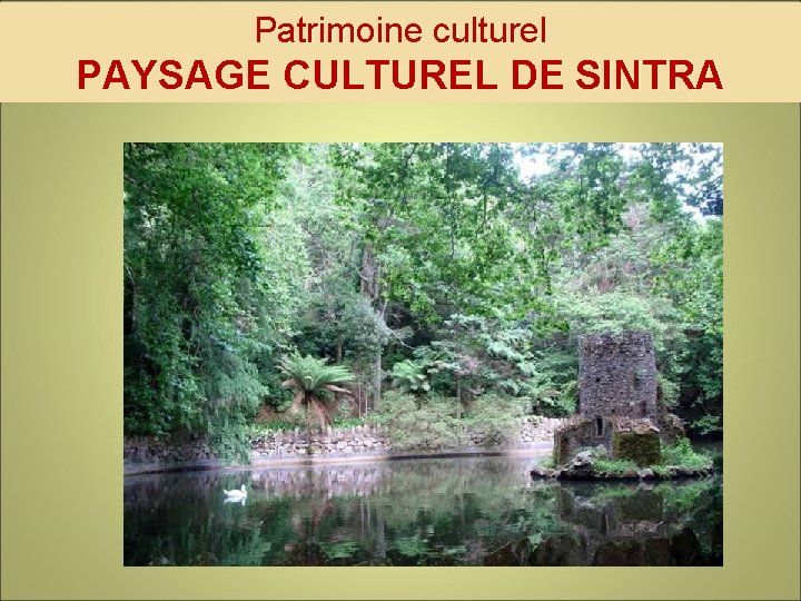 Patrimoine culturel PAYSAGE CULTUREL DE SINTRA 