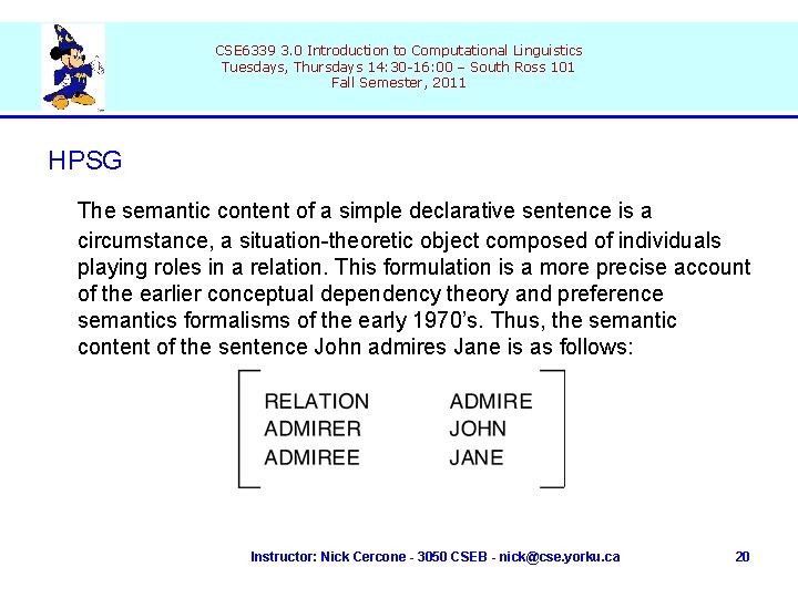 CSE 6339 3. 0 Introduction to Computational Linguistics Tuesdays, Thursdays 14: 30 -16: 00