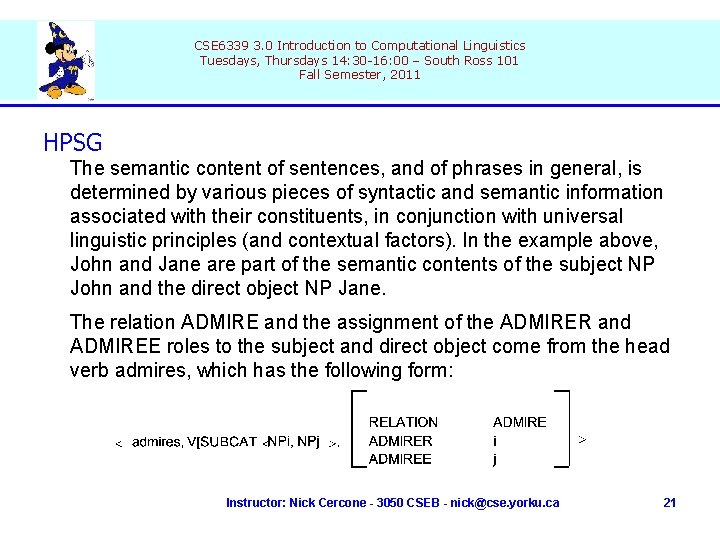 CSE 6339 3. 0 Introduction to Computational Linguistics Tuesdays, Thursdays 14: 30 -16: 00