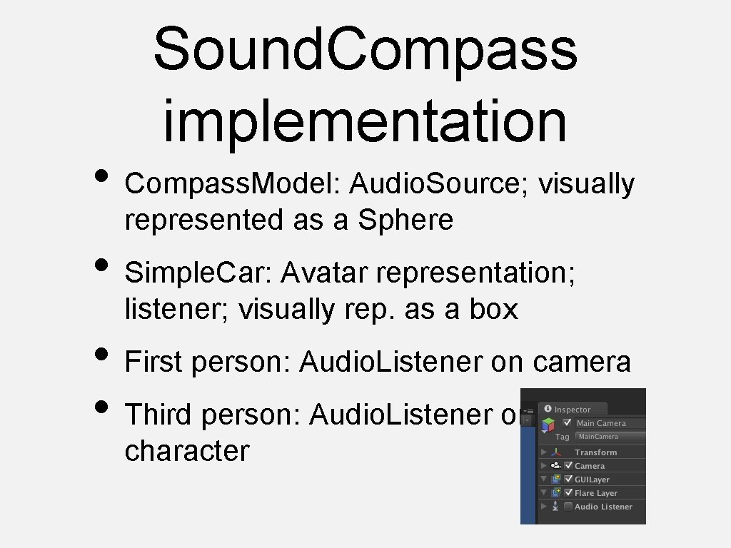 Sound Compass in Unity IGDA Game Accessibility SIG