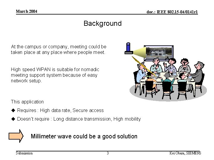 March 2004 doc. : IEEE 802. 15 -04/0141 r 1 Background At the campus