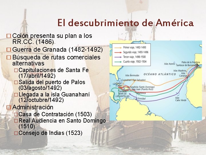 El descubrimiento de América � Colón presenta su plan a los RR. CC. (1486)