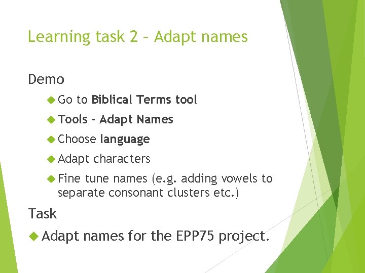 Paratext Example Slide Introducing Paratext 7 6 Beta Paratext has changed