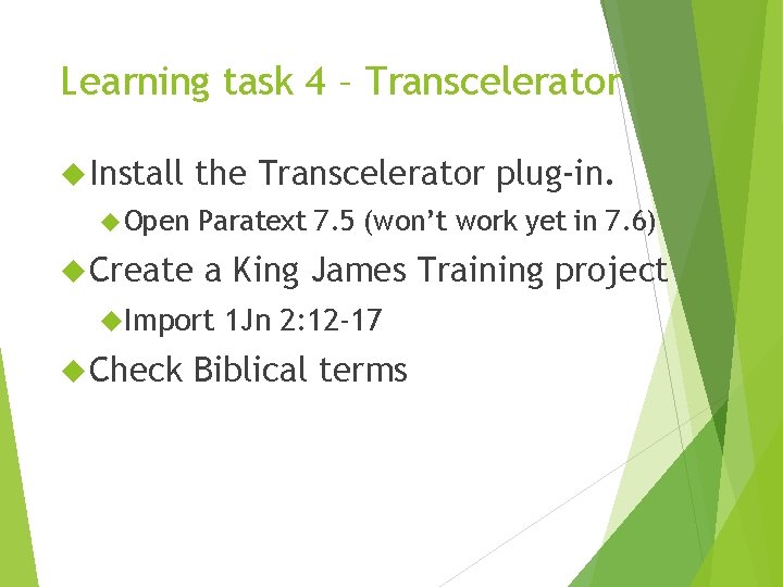 Paratext Example Slide Introducing Paratext 7 6 Beta Paratext has changed