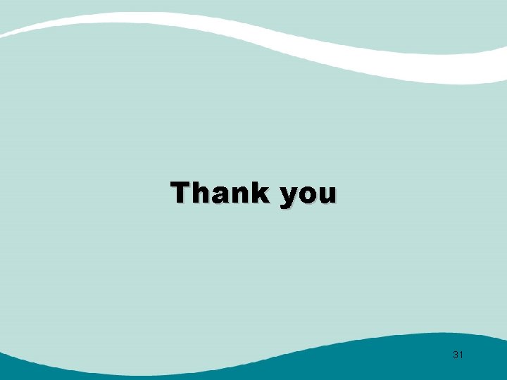 Thank you 31 