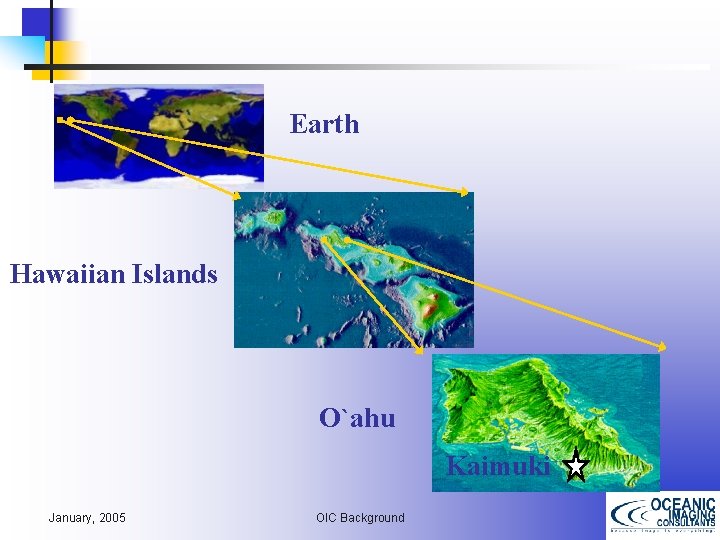 Earth Hawaiian Islands O`ahu Kaimuki January, 2005 OIC Background 