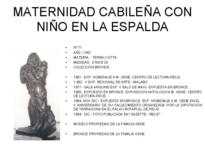 MATERNIDAD CABILEÑA CON NIÑO EN LA ESPALDA • • • Nº 71 AÑ 0: