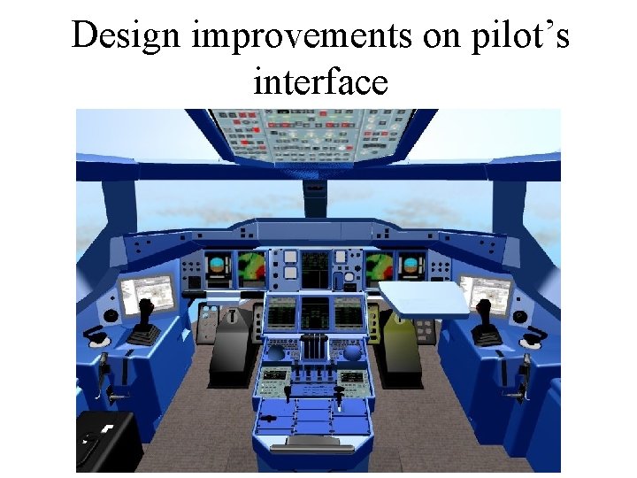Design improvements on pilot’s interface 