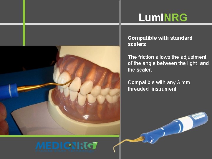 Lumi. NRG Illuminated Mirror - Two in One Compatible with standard scalers The friction