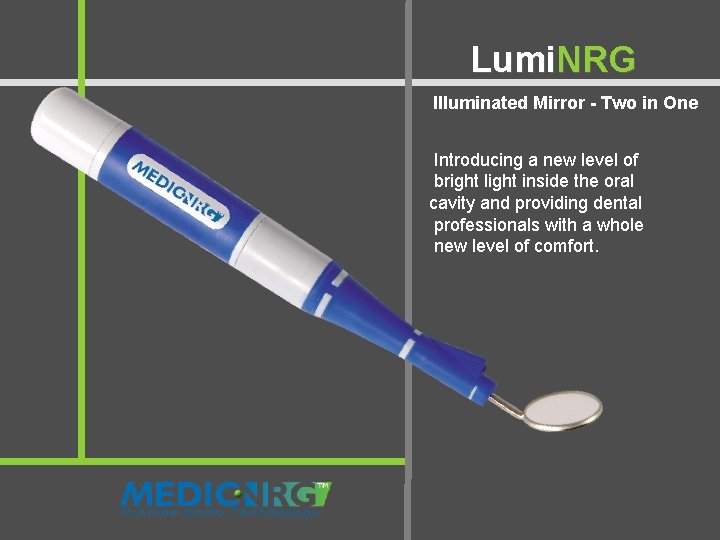 Lumi. NRG Illuminated Mirror - Two in One Introducing a new level of bright
