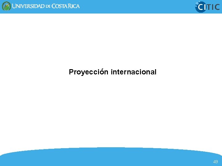 Proyección internacional 49 