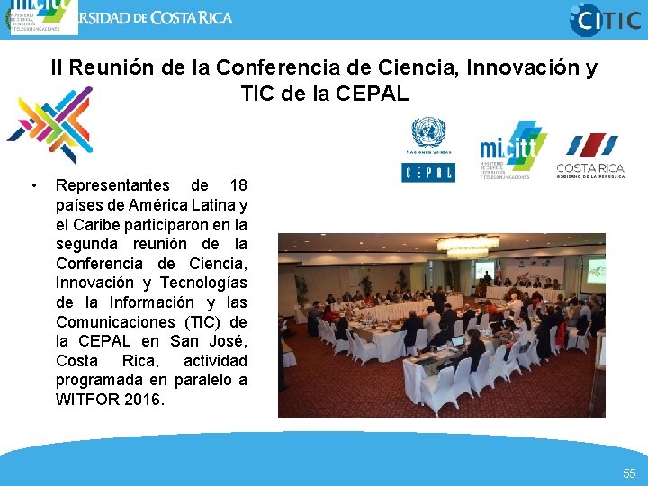 II Reunión de la Conferencia de Ciencia, Innovación y TIC de la CEPAL •