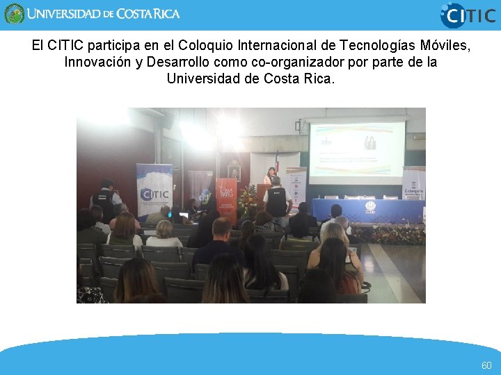 El CITIC participa en el Coloquio Internacional de Tecnologías Móviles, Innovación y Desarrollo como