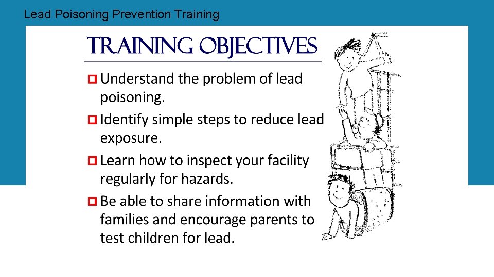 Lead Poisoning Prevention Training 