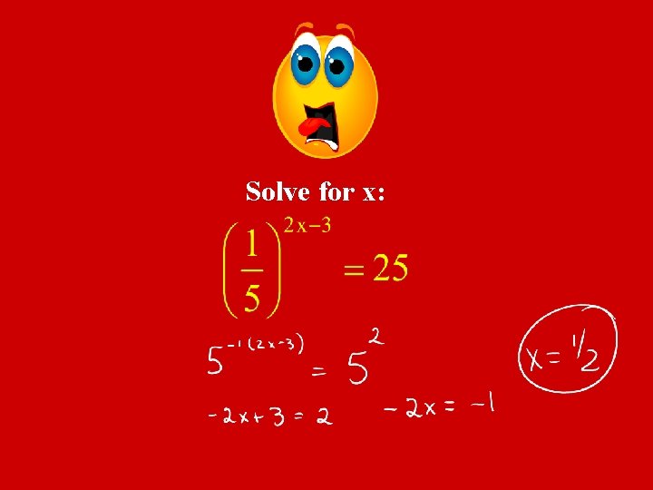 Solve for x: 