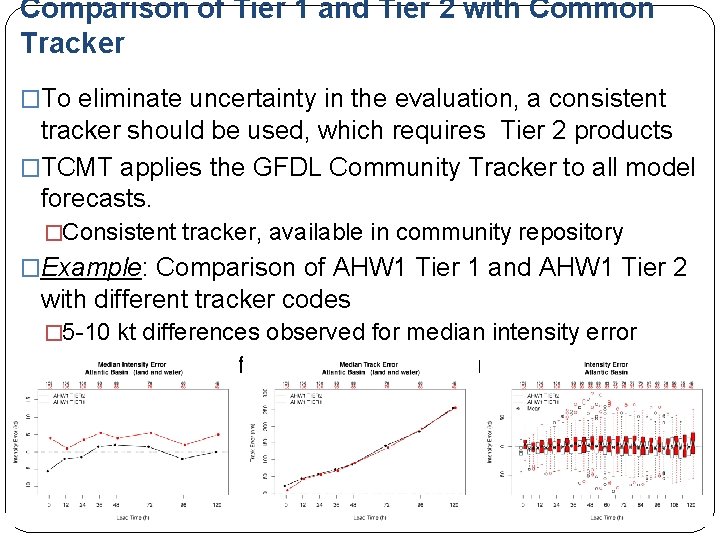 Comparison of Tier 1 and Tier 2 with Common Tracker �To eliminate uncertainty in