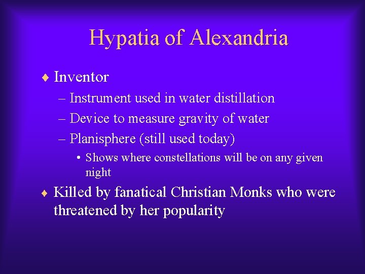 Hypatia of Alexandria ¨ Inventor – Instrument used in water distillation – Device to Hypatia of Alexandria ¨ Inventor – Instrument used in water distillation – Device to