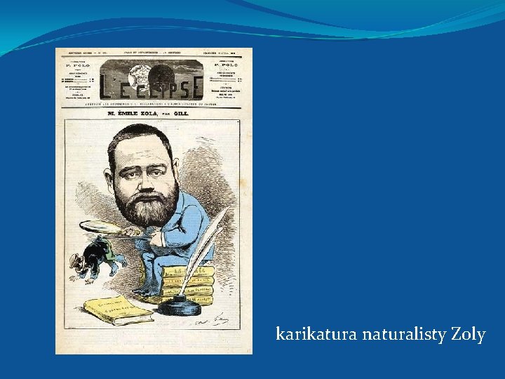 karikatura naturalisty Zoly 