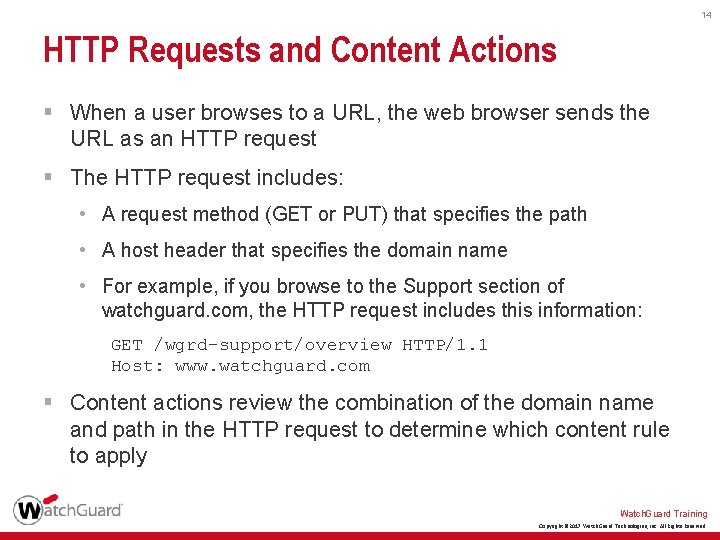 14 HTTP Requests and Content Actions § When a user browses to a URL,