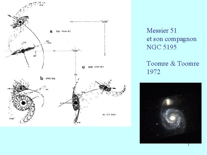 Messier 51 et son compagnon NGC 5195 Toomre & Toomre 1972 7 