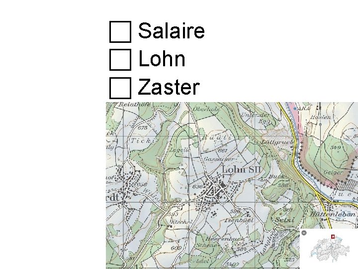  Salaire Lohn Zaster 