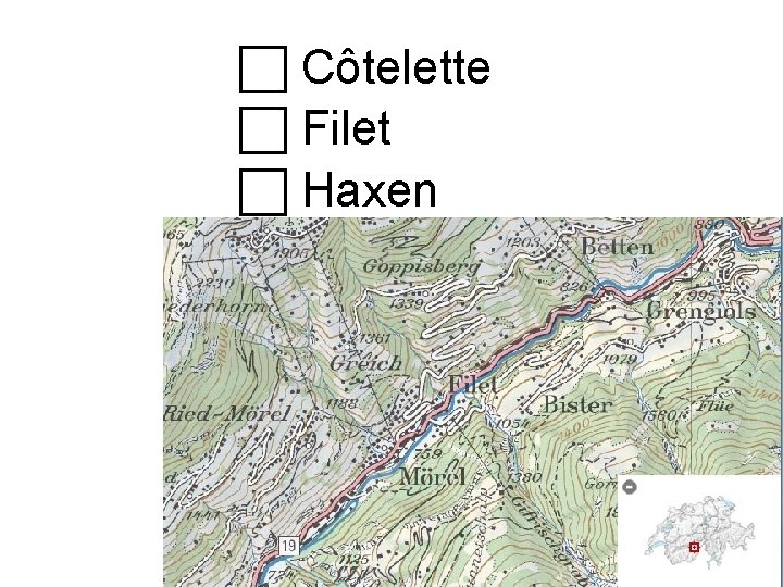  Côtelette Filet Haxen 