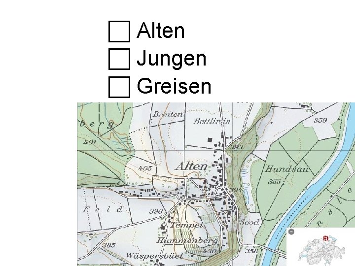  Alten Jungen Greisen 