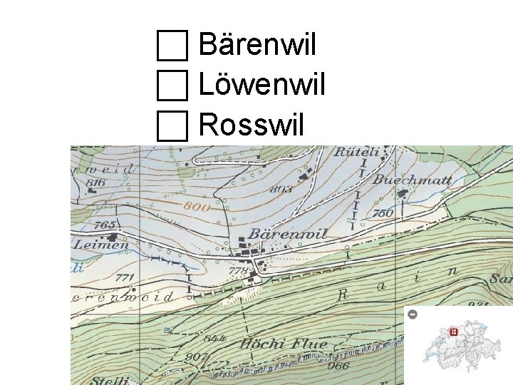  Bärenwil Löwenwil Rosswil 