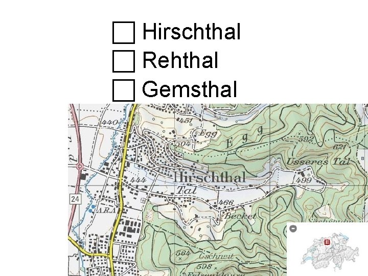  Hirschthal Rehthal Gemsthal 