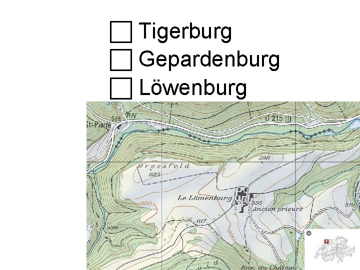  Tigerburg Gepardenburg Löwenburg 