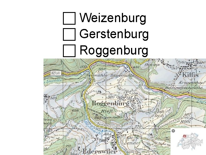  Weizenburg Gerstenburg Roggenburg 